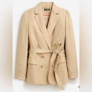 J. Crew Tan Double-Breasted Blazer